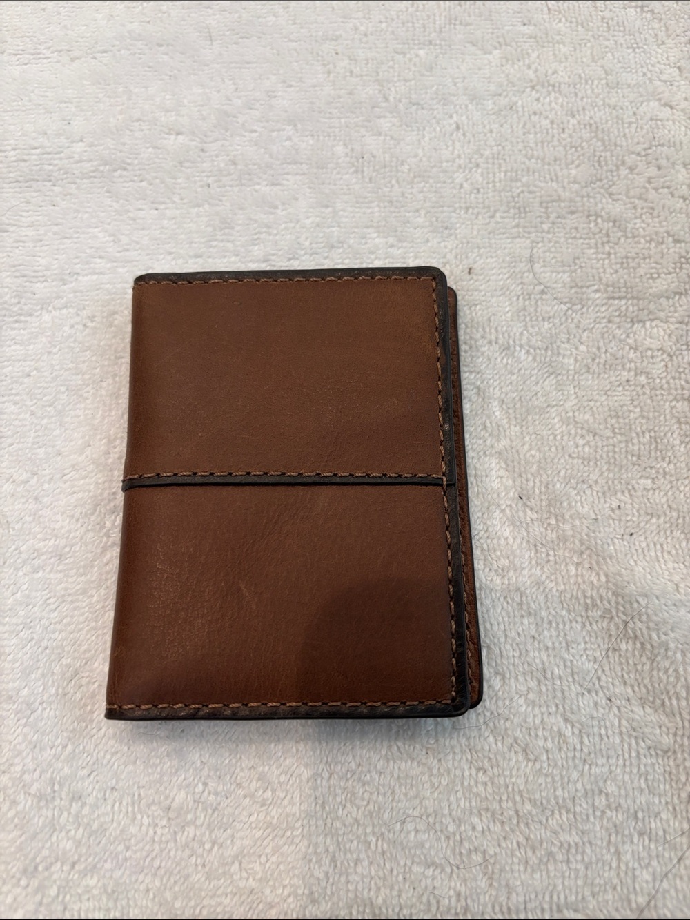 Fossil Brown Leather Slim Card Holder